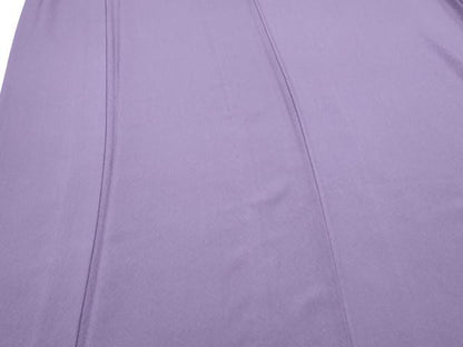 平和屋着物▽上質な色無地　単衣　竜胆色　正絹　逸品　CABG2697th