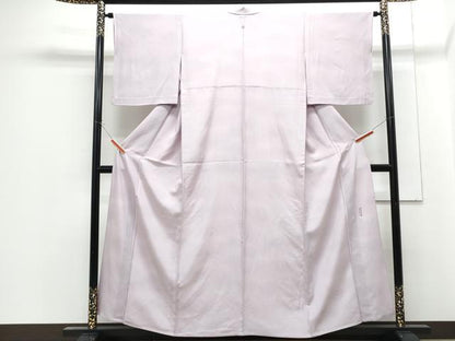 平和屋着物▽上質な小紋　単衣　作家物　霞文　暈し染め　正絹　逸品　CABG2703th