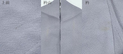 平和屋着物▽上質な色無地　単衣　藤鼠色　正絹　逸品　CABG2704th
