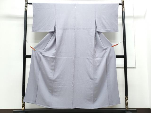 平和屋着物▽上質な色無地　単衣　藤鼠色　正絹　逸品　CABG2704th