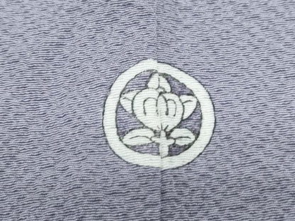 平和屋着物▽上質な色無地　単衣　藤鼠色　正絹　逸品　CABG2704th