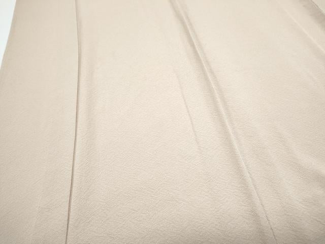 平和屋着物▽上質な色無地　単衣　洗柿色　反端付き　正絹　逸品　CABG2705th