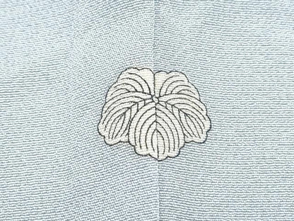 平和屋着物▽上質な色無地　単衣　水色　正絹　逸品　CABG2706th