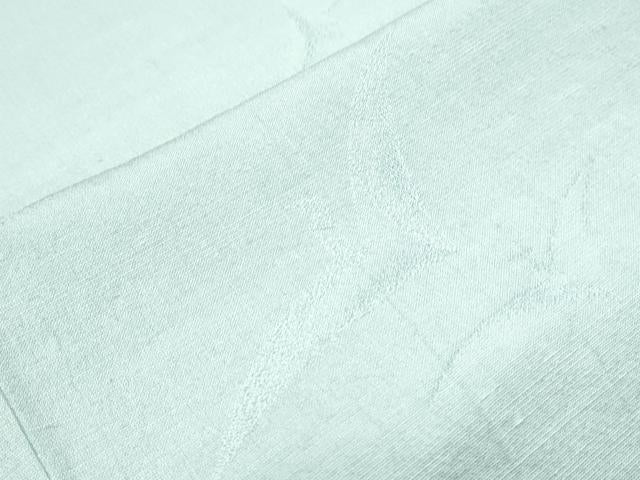 平和屋着物▽上質な色無地　単衣　飛鳥地紋　白藍色　正絹　逸品　CABG2709th