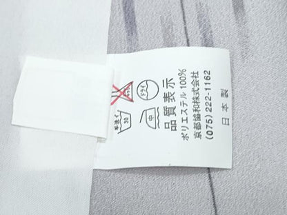 平和屋着物▽小紋　単衣　吉祥間道　洗える着物　CABG2714th