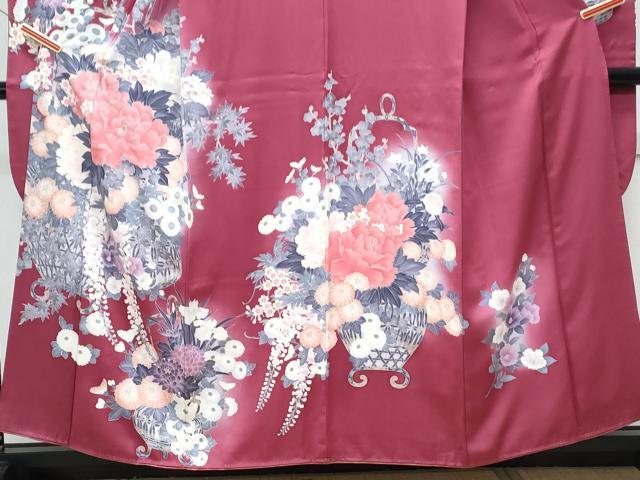 平和屋着物■豪華振袖　花筏文　暈し染め　銀彩　正絹　逸品　CABG2724th