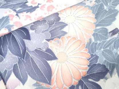 平和屋着物■豪華振袖　花筏文　暈し染め　銀彩　正絹　逸品　CABG2724th