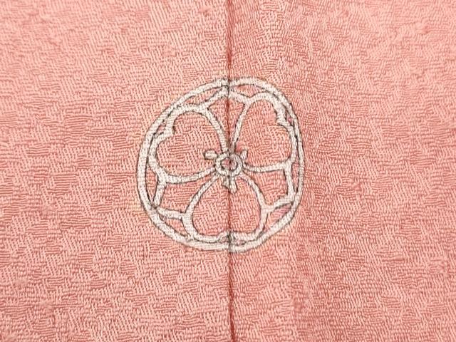 平和屋着物■上質な色無地　珊瑚色　正絹　逸品　CABG2727th