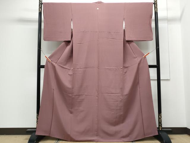 平和屋着物■上質な色無地　浅蘇芳色　正絹　逸品　CABG2730th