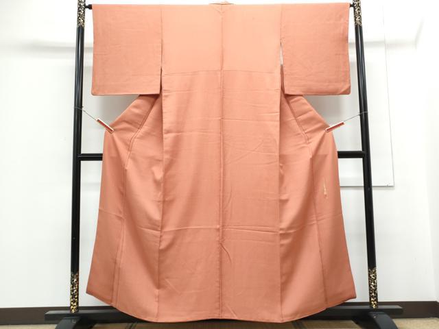 平和屋着物■上質な色無地　作家物　薄緋色　正絹　逸品　CABG2737th