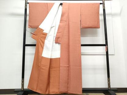平和屋着物■上質な色無地　作家物　薄緋色　正絹　逸品　CABG2737th
