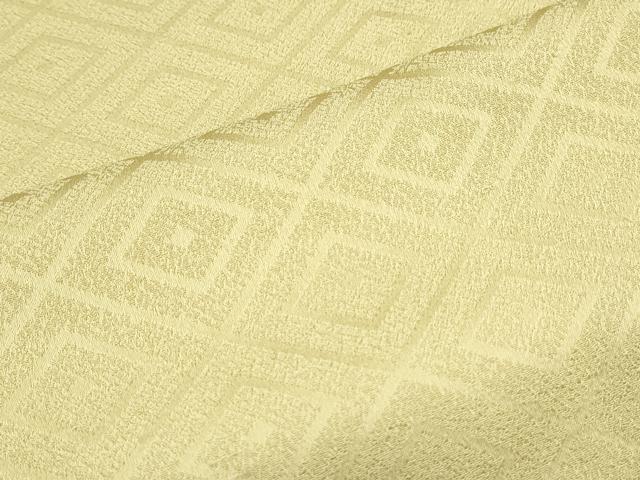 平和屋着物■上質な色無地　菱地紋　枯草色　正絹　逸品　CABG2739th
