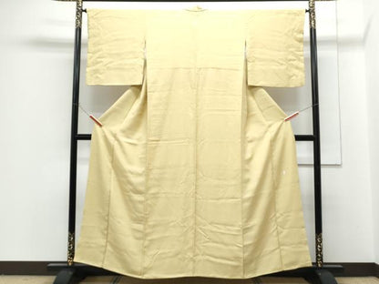 平和屋着物■上質な色無地　蒸栗色　正絹　逸品　CABG2742th