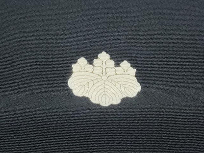 平和屋着物■豪華黒留袖　駒刺繍　扇面花文　暈し染め　金彩　正絹　逸品　CABG2745th