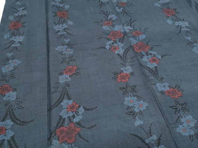平和屋着物■本場大島紬　7マルキ　花間道　正絹　逸品　未使用　CABG2746th