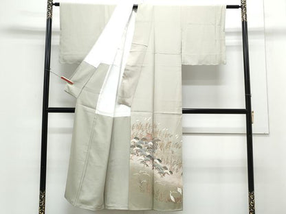平和屋着物■豪華色留袖 飛鳥風景文 暈し染め 金彩 正絹 逸品 CABG2753th