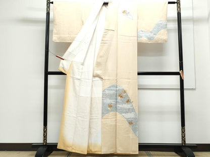 平和屋着物■訪問着　刺繍　色紙重ね花文　金彩　やまと誂製　正絹　逸品　CABG2758th