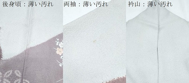平和屋着物■訪問着　駒刺繍　絞り　熨斗花文　金糸　正絹　逸品　CABG2759th