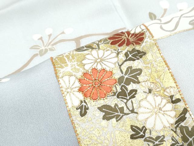平和屋着物■訪問着　駒刺繍　短冊花文　暈し染め　金彩　正絹　逸品　CABG2760th