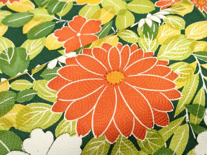 平和屋着物■上質な小紋　草花文　正絹　逸品　CABG2780th