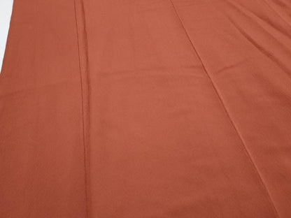 平和屋着物■上質な色無地　樺色　正絹　逸品　CABG2785th
