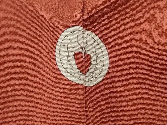 平和屋着物■上質な色無地　樺色　正絹　逸品　CABG2785th