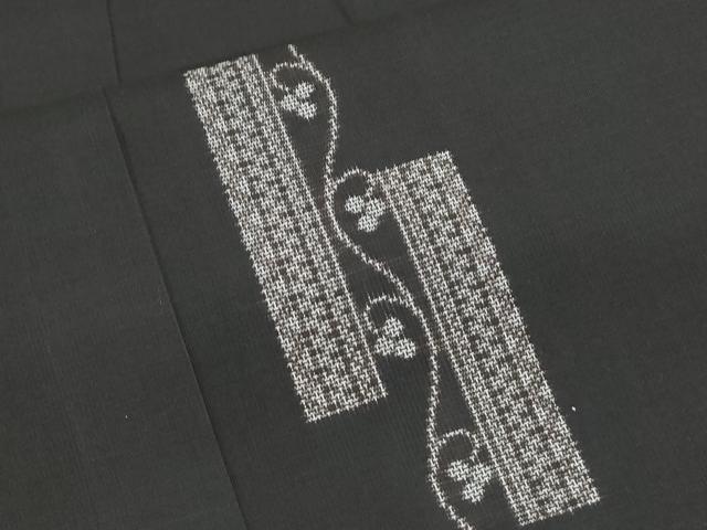 平和屋着物●本場大島紬　9マルキ　吉祥花文　正絹　逸品　CABG2787th