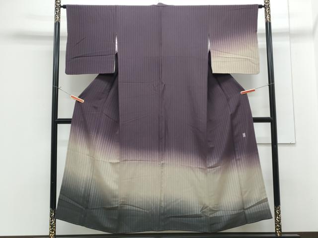 平和屋着物●十日町　加賀草木友禅の第一人者　田村哲彦　訪問着　霞文　暈し染め　正絹　逸品　CABG2789th