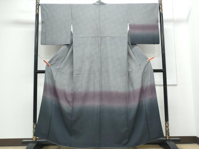 平和屋着物●訪問着　江戸小紋　作家物　鮫小紋柄　霞文　暈し染め　正絹　逸品　CABG2790th