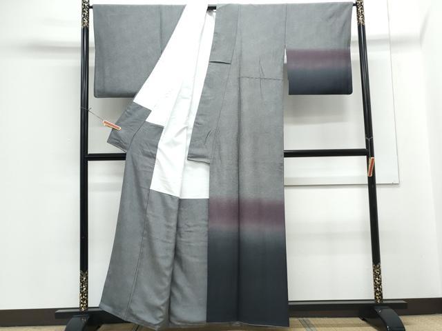 平和屋着物●訪問着　江戸小紋　作家物　鮫小紋柄　霞文　暈し染め　正絹　逸品　CABG2790th