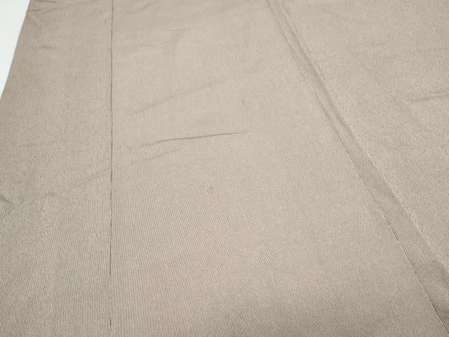 平和屋着物●江戸小紋　万筋　胡桃染色×焦茶色　正絹　逸品　CABG2792th