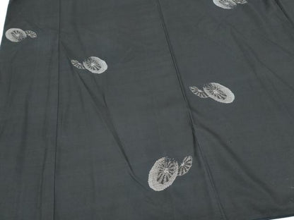 平和屋着物●本場大島紬　9マルキ　片輪車文　正絹　逸品　CABG2795th