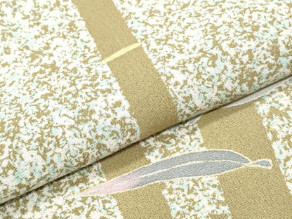 平和屋着物●訪問着　笹竹文　たたき染め　金彩　正絹　逸品　CABG2796th