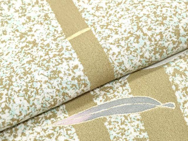 平和屋着物●訪問着　笹竹文　たたき染め　金彩　正絹　逸品　CABG2796th