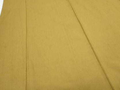 平和屋着物●本場真綿結城紬　色無地　桑茶色　証紙付き　正絹　逸品　CABG2799th