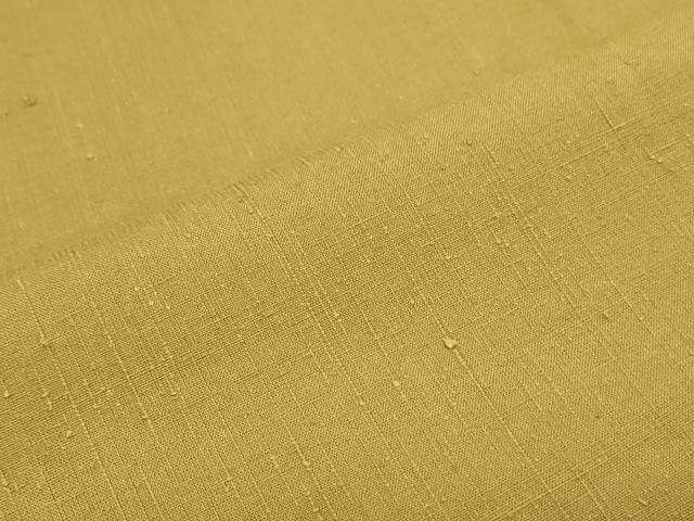 平和屋着物●本場真綿結城紬　色無地　桑茶色　証紙付き　正絹　逸品　CABG2799th