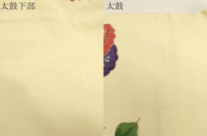 平和屋着物●九寸名古屋帯　紬地　草花文　正絹　逸品　未使用　CABG2806dy