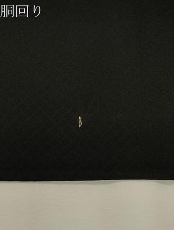 平和屋着物●九寸名古屋帯　唐織　鈴　黒地　金糸　正絹　逸品　CABG2811dy
