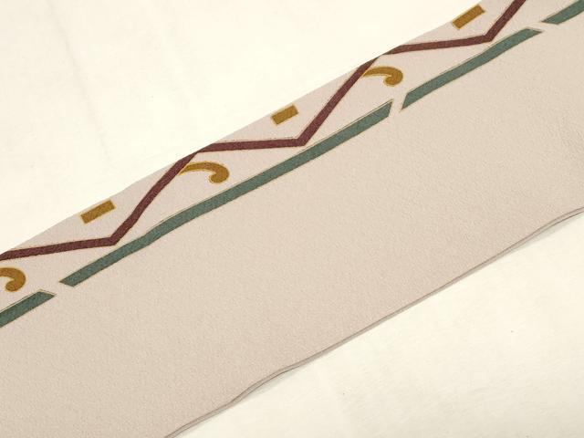 平和屋着物●全通柄九寸名古屋帯　花鳥文　正絹　逸品　未使用　CABG2818dy