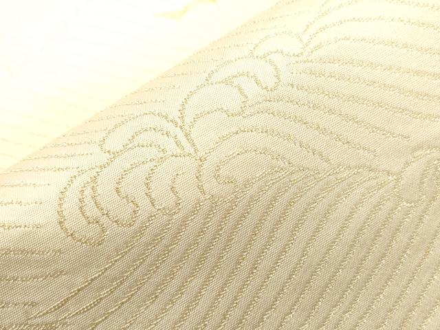 平和屋着物●全通柄袋帯　荒磯　金糸　開き仕立て　正絹　逸品　CABG2845dy