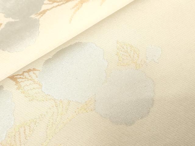 平和屋着物●織物一筋名門　織悦　全通柄　本袋帯　枝花文　金銀糸　正絹　逸品　CABG2856dy