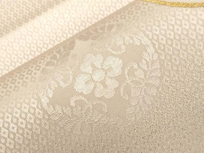 平和屋着物●六通柄袋帯　花丸文　金糸　正絹　逸品　未使用　CABG2862dy
