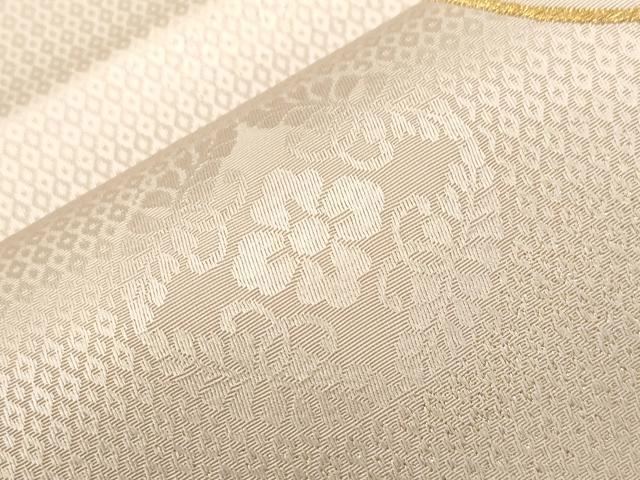 平和屋着物●六通柄袋帯　花丸文　金糸　正絹　逸品　未使用　CABG2862dy