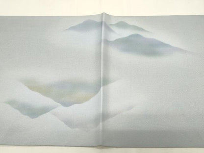 平和屋着物●両面　太鼓柄袋帯　遠山文　正絹　逸品　CABG2875dy