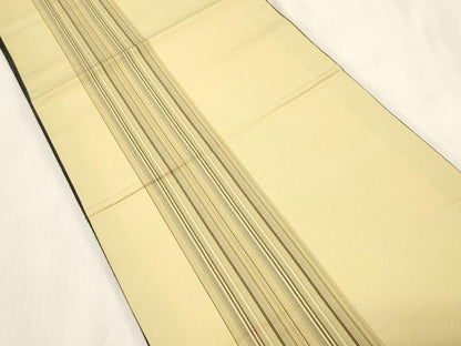 平和屋着物●両面　全通柄袋帯　紬地　杢目絞り　色紙文　正絹　逸品　CABG2889dy