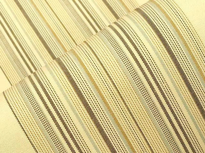 平和屋着物●両面　全通柄袋帯　紬地　杢目絞り　色紙文　正絹　逸品　CABG2889dy