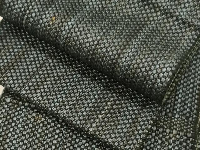 平和屋着物●男性　本場筑前博多織　角帯　霞文　正絹　逸品　CABG2894dy