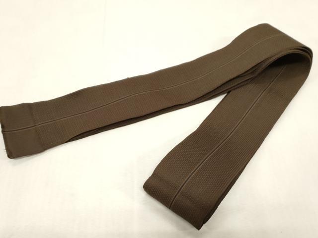 平和屋着物●男性　本場筑前博多織　角帯　縞　正絹　逸品　CABG2895dy