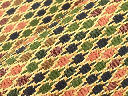平和屋着物●本場筑前博多織　八寸名古屋帯　幾何学文　正絹　逸品　未使用　CABG2903dy