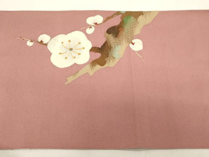 平和屋着物●爪掻き本綴れ　八寸名古屋帯　枝梅文　金糸　正絹　逸品　CABG2918dy